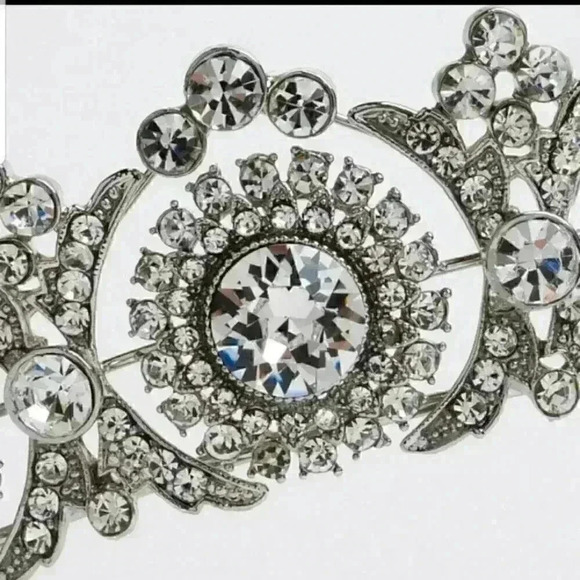 New Bridal Rhinestone Tiara Crown Wedding Silver main image 6